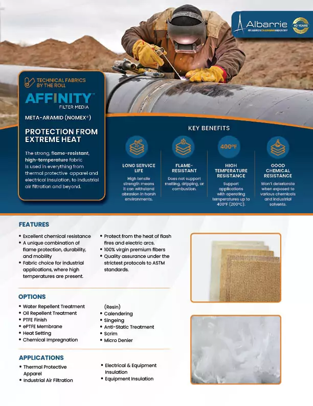 Meta-Aramid Brochure | Albarrie
