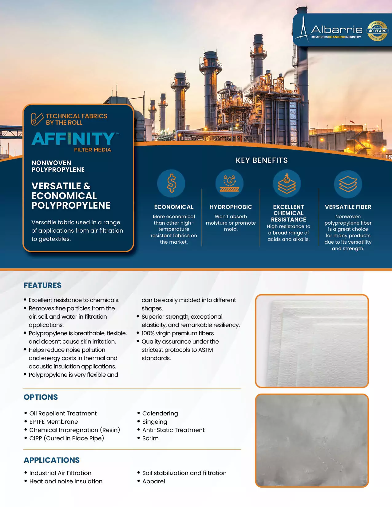 Polypropylene Brochure | Albarrie