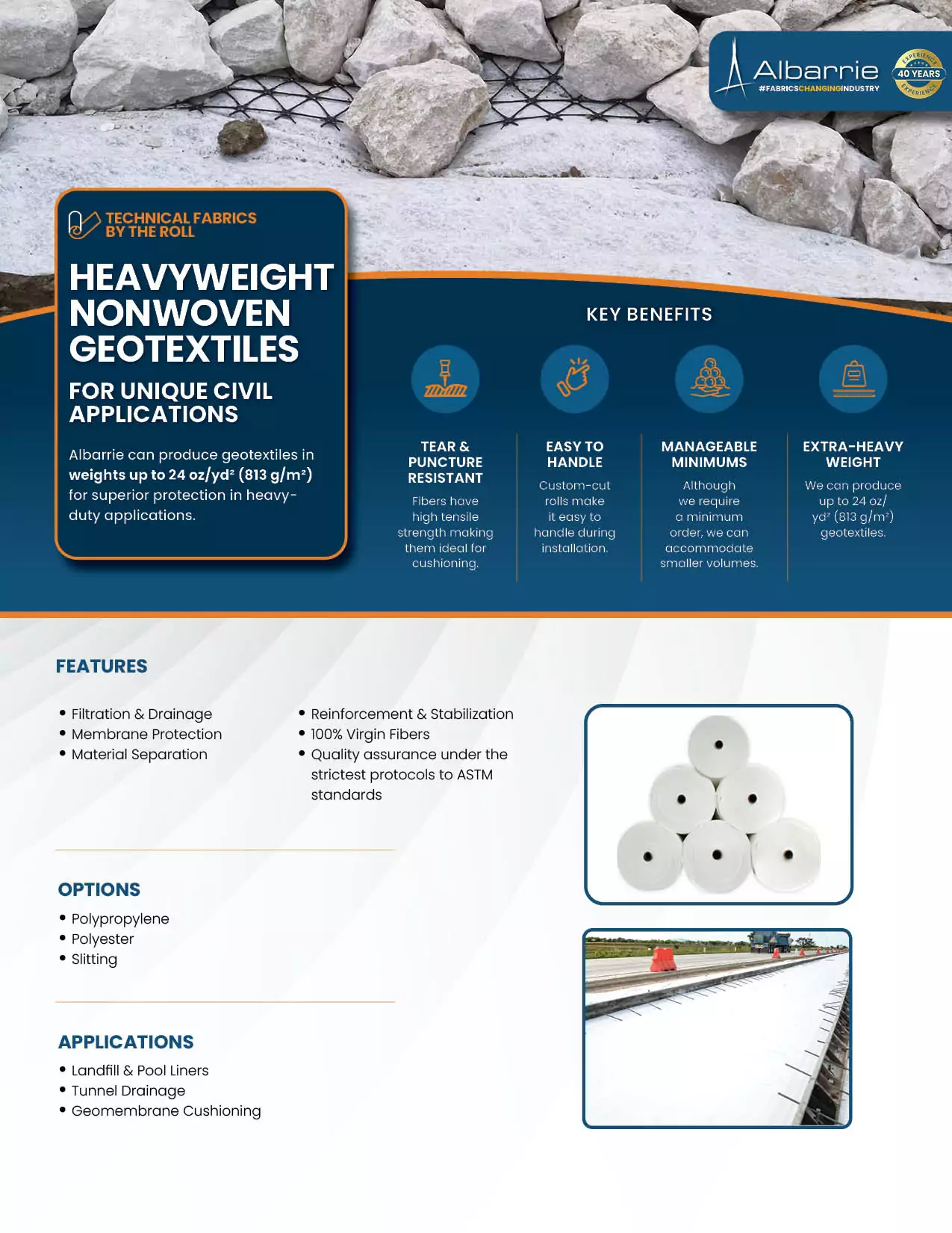 Technical Geotextile | Albarrie