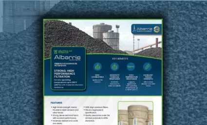 Fiberglass Filter Bags Sales Sheet | Albarrie