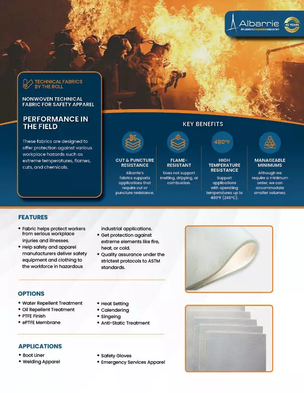 Safety Apparel Brochure | Albarrie