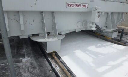 Albarrie's SAM material under a transformer