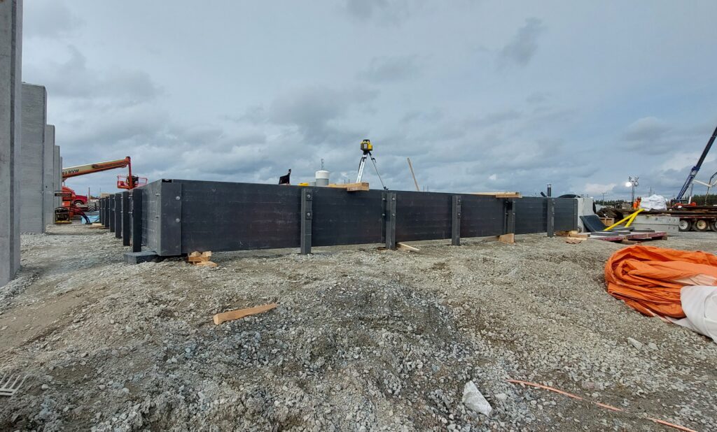 EsterWeb Secondary Containment installation with Fiberglass walls