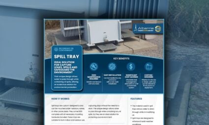 Spill Tray for Containment System | Albarrie