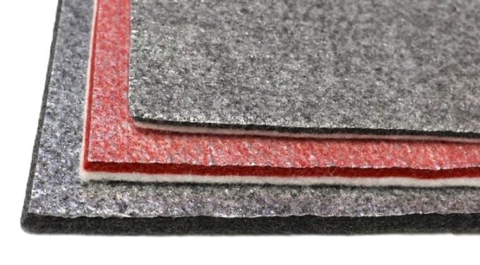 Metallized film lamination in Albaplush™ Nonwoven Technical Felt reflecting body heat