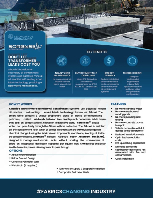 SorbNSeal Brochure | Albarrie